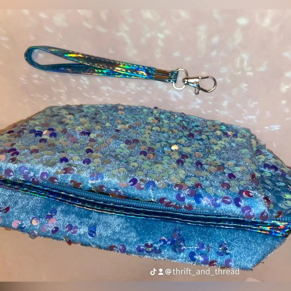 Velvet Royal Blue Sparkling Cosmetic/Traveler Bag - Picture 5 of 5